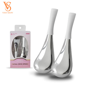 Globes <span class=keywords><strong>de</strong></span> <span class=keywords><strong>glace</strong></span> pour le visage et les yeux, bâtonnets cryogéniques en acier inoxydable pour les routines <span class=keywords><strong>de</strong></span> beauté, rouleaux froids pour le visage, globes rafraîchissants pour les poches et les rides - Product Image 1