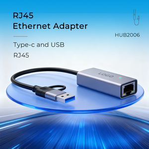 यूएसबी 3.0 प्रकार-सी हब बाहरी गीगाबिट नेटवर्क एडाप्टर आरजे 45 ईथरनेट 1000 मीटर/100 मीटर धातु + प्लास्टिक का तेल स्टॉक में लैपटॉप उत्पादों के लिए - Product Image 2