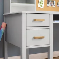 Bureau d'étude en bois pour enfants avec chaise à tiroir et armoires de tableau d'affichage Bureaux d'ordinateur pour enfants Bureau d'étude d'angle pour enfants étudiants