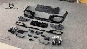 <span class=keywords><strong>W206</strong></span> <span class=keywords><strong>C43</strong></span> para parachoques trasero AMG para Benz <span class=keywords><strong>W206</strong></span> Clase C C200L C240 C250 C280 Actualización automática <span class=keywords><strong>C43</strong></span> AMG difusor de puntas de labios traseros - Product Image 2