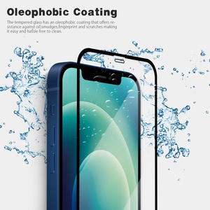 Per Apple <span class=keywords><strong>iPhone</strong></span> <span class=keywords><strong>12</strong></span> 13 14 15 16 17 Pro Max: Cover Trasparente in TPU con <span class=keywords><strong>Bumper</strong></span> e Set Protezione Schermo in Vetro Temperato 3D - Product Image 6