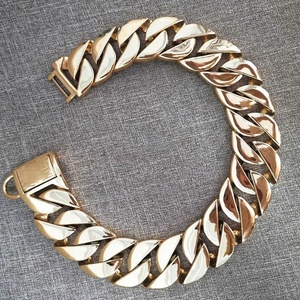 <span class=keywords><strong>Bully</strong></span> Heavy Duty Acier Inoxydable 43mm Cubain Lien Chaîne <span class=keywords><strong>Collier</strong></span> De Chien Plaqué Or Chaînes <span class=keywords><strong>Collier</strong></span> <span class=keywords><strong>Pour</strong></span> Animaux De Compagnie - Product Image 1