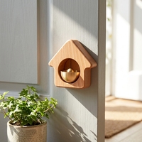 Sonnette magnétique artisanale en bois pour maison, rappel d'entrée, clochette décorative pour la maison et cadeau de pendaison de crémaillère