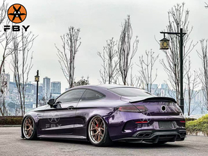 <span class=keywords><strong>C63S</strong></span> PSM Style séparateur de diffuseur de pare-chocs arrière en Fiber de carbone pour <span class=keywords><strong>mercedes</strong></span>-benz classe C W205 C63 Kit de carrosserie de lèvre de pare-chocs arrière - Product Image 3