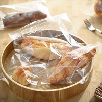 Sac en plastique transparent transparent auto-adhésif OPP imprimé personnalisé sac à pain en cellophane transparent