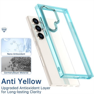 Étui de téléphone portable de couche antioxydante antichoc clair pour <span class=keywords><strong>Samsung</strong></span> pour Galaxy S24 S23 S22 + <span class=keywords><strong>S21FE</strong></span> S20 S25 + - Product Image 2