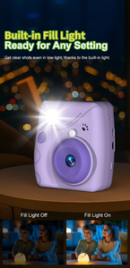 Mini appareil <span class=keywords><strong>photo</strong></span> numérique instantané pour enfants avec papier thermique HD, impression <span class=keywords><strong>photo</strong></span> en extérieur, mini appareil <span class=keywords><strong>photo</strong></span> mignon - Product Image 3