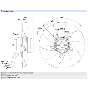 พัดลมแกน ebmpapst รุ่น A2D300-AP02-01 ขนาด 300 มม. 300 วัตต์ 400 โวลต์ AC พัดลมไฟฟ้า พัดลมปรับอากาศ พัดลมระบายความร้อนแบบแกน พัดลมสำหรับเครื่องทำความเย็น - Product Image 3