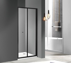 Gran oferta, diseño simple, marco de aluminio, cabina de puerta de <span class=keywords><strong>ducha</strong></span> de vidrio <span class=keywords><strong>plegable</strong></span> con precio moderado - Product Image 1