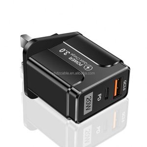 อะแดปเตอร์ PD 20W ขายส่ง สำหรับ EU UK US ชาร์จเร็ว QC3.0 สำหรับเดินทาง ชาร์จโทรศัพท์มือถือ - Product Image 3