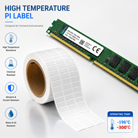 Étiquettes pour cartes de circuits imprimés (PCB) – Autocollants PI haute température résistants à l'huile avec impression de codes-barres et numéros de série pour écouteurs, caméras et appareils électroniques