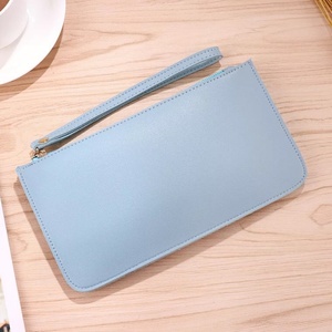 Hot Sales Gift Long Zipper Leather Clutch <b>Wallet</b> with Custom Logo Pouch for Women <b>Waterproof</b> - Product Image 3