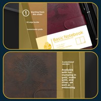 Carnets personnalisés en gros, promotionnels, A5, carnets d'affaires en lin, carnets en cuir PU, couverture rigide, avec logo