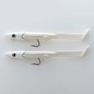 Leurre souple artificiel en acier inoxydable à tête plombée pour anguille, 12 cm, équipé d'un hameçon VMC, 26g, Raglou Hybrid, best-seller transfrontalier - Product Image 3