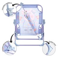 Chaise de plage pliable pour enfants à prix de gros, petite chaise de plage avec parasol pour la côte