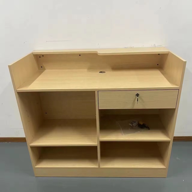 HIKUYA Factory Custom Display Counter with Computer Hole -Wood