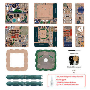 Tonecheer Solo Venta al por Mayor: Caja <span class=keywords><strong>de</strong></span> Música <span class=keywords><strong>de</strong></span> Madera Giratoria con Castillo <span class=keywords><strong>de</strong></span> Fantasía <span class=keywords><strong>para</strong></span> Ensamblar, Rompecabezas 3D <span class=keywords><strong>para</strong></span> Tiendas <span class=keywords><strong>de</strong></span> Juguetes y Proveedores <span class=keywords><strong>de</strong></span> Regalos - Product Image 6