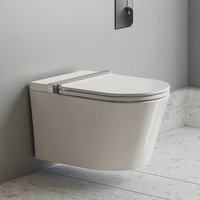 S005 WC Intelligent en Céramique pour Salle de Bain, Toilettes Modernes de Luxe Électriques Monobloc avec Bidet pour Hôtels
