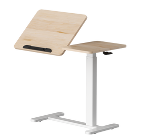 Escritorio Móvil de Altura Ajustable con Ruedas Bloqueables para Oficina en Casa o Estación de Trabajo - Product Image 3
