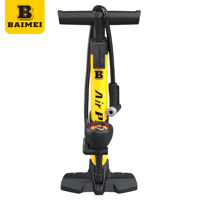 BAIMEI High Pressure 130-160PSI Bike Floor Pump Pressure Gauge Waterproof Lightweight Eco-Friendly Portable Universal Inflator
