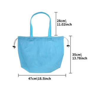 Bolsa de malla barata para juguetes de <span class=keywords><strong>playa</strong></span> con cordón, a prueba de arena, para niños, portátil, para exteriores, para juguetes de arena y equipo de piscina - Product Image 4