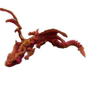 Juguete <span class=keywords><strong>de</strong></span> Dragón Volador <span class=keywords><strong>de</strong></span> Cristal Impreso en 3D con Cuernos Grandes, Articulado y Móvil, Pequeños Adornos, Artesanías, Regalos, Maternidad - Product Image 5