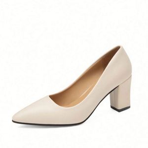 Wholesale Usa Mairun Spring Autumn New Pointed Work Shoes Fashion Sandals Single Shoes Women's Thick <b>Heels</b> <b>Size</b> 35-42 Casual - Product Image 5