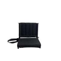Chaise de plage portable d'extérieur avec dossier en fer et coussin, pliable, en tissu Oxford résistant à l'humidité, conception OEM pour utilisation en stade sportif