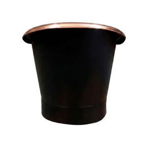Bañera Independiente de Cobre, Bañera Ovalada de Cobre Antiguo, Bañera de Lujo para Adultos - Product Image 3
