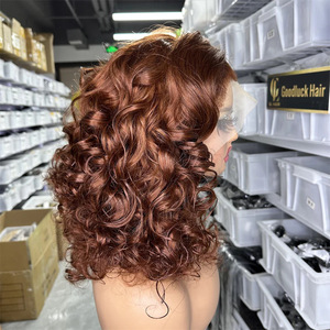 Оптовые вьетнамские парики: бирманские кудри, супер двойной объем, HD прозрачные для кружевных заколок, натуральный цвет, 18 дюймов - Product Image 5