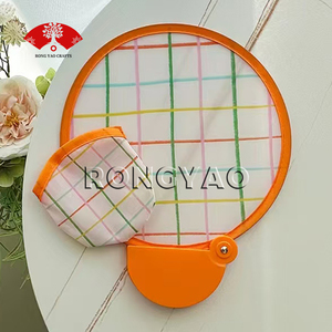 Tùy Chỉnh Nhuộm Thăng Hoa Vòng Có Thể Gập Lại Fan Với Nhựa Trường Hợp Gấp Người Hâm Mộ Với Pouch Cho Thêm Hình Ảnh Riêng của Bạn Nền - Product Image 2