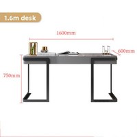 Bureau de direction et de travail moderne en MDF brillant, style italien, luxe léger et minimaliste, avec rangement