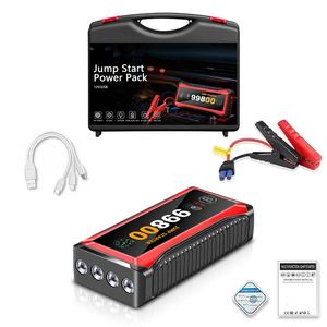 12 वी पोर्टेबल कार कूद स्टार्टर कार के साथ एयर कंप्रेसर कार बैटरी कूद स्टार्टर पावर स्टेशन मल्टी फंक्शन कूप स्टार्टर कार - Product Image 5