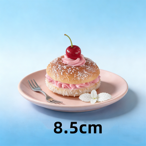 เบเกิลรูปหัวใจรสสตรอว์เบอร์รีขนาด 8.5 ซม. ทำจากโฟมรักษ์โลก ใช้เป็นของตกแต่งงานปาร์ตี้ ของเล่น ของประดับตกแต่งน่ารัก - Product Image 6