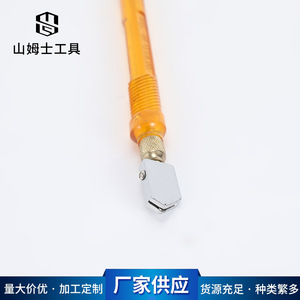 Roller Glass Cutter <b>Plastic</b> Handle Diamond <b>Wheel</b> 180 Cm For Glass Cutting Diy Tools - Product Image 3