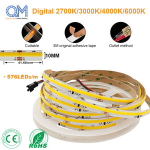 WS2811 COB IC LED Şerit Işık 24V DC Su Akışı Takip Etkili Bant Lambası 360 Diyot 5M 10M Sıcak Soğuk Beyaz Lineer Şerit - Product Image 1