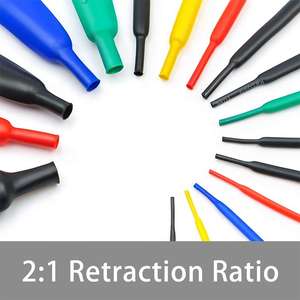 580Pcs 2:1 Verhouding Pe Diy Termoencogible Industriële Elektrische Waterpoef Heat Shrink Wrap Kabel Mof Tubing Assortiment Kit - Product Image 2