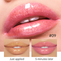 Huile de brillant à lèvres de maquillage personnalisée en gros miroitant et lèvres brillantes hydratant durable changement de couleur brillant à lèvres usine de marque privée