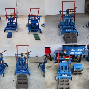 Mesin pembuat bata beton Manual, mesin pembuat blok beton semen - Product Image 3