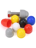 Chine usine Production noir, blanc M4 M5 M6 M8 M10 plastique métrique dôme boulon écrou décoratif en caoutchouc capuchon écrou couverture