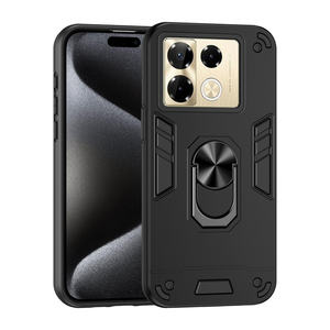 Hybrid TPU PC Armor Phone Case Anillo magnético Cubierta de protección anticaída para Infinix <span class=keywords><strong>Note</strong></span> 50s 50x50 Pro 50 Pro + 40 - Product Image 1