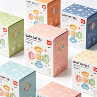 Boîte d'emballage en papier biodégradable pour hochet bébé, matériaux sûrs, impression personnalisée, production en 72h