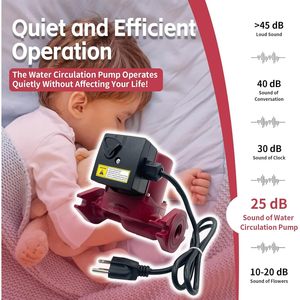 Pompe de circulation ChaoHai 115V 17GPM 3 vitesses 1/25HP en métal pour remplacement 59896341 - Product Image 3