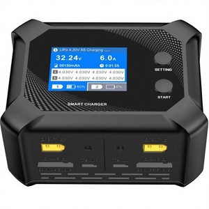 เครื่องชาร์จอัจฉริยะ UP13 AC 200W 2*10A ช่องคู่ 2-8S กำลังสูง ชาร์จเร็ว สำหรับแบตเตอรี่โดรน FPV และรถบังคับวิทยุ - Product Image 1