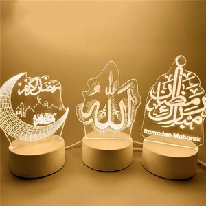 Lampe de nuit intelligente en acrylique 3D personnalisée avec illusion d'optique, motif chat, LED, mignonne, pour enfants, cadeau de Noël, décoration de chambre, base LED - Product Image 1