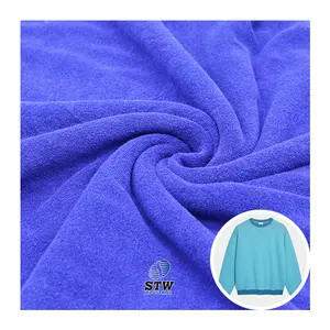 Factory Direct High Quality Solid 80%cotton 20%polyester French Terry Fabric by the Yard Terry