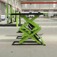 Lift Mobil Gunting Portabel Harga Terbaik 3000KG, Pengangkat Hidrolik, Elevator Otomatis, Desain Rendah Dengan Silinder Ganda