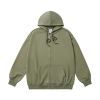 Venta al por mayor de gran tamaño 360 edición Sudadera con capucha de tejido de punto supersuave cremallera capucha moda logotipo personalizado estampado para Hombres Mujeres para la primavera