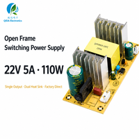 Fuente de Alimentación Conmutada SMPS de Marco Abierto de 110W 22V 5A AC/DC, Placa Desnuda para Amplificador de Audio, CNC Industrial, OEM, ODM, Fábrica