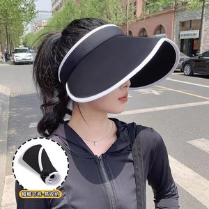 หมวกกันแดดปีกกว้างผ้าไหมน้ำแข็งสำหรับฤดูร้อน UPF50+ ระบายอากาศได้ดี เหมาะสำหรับกิจกรรมกลางแจ้ง ปั่นจักรยาน ป้องกันแสงแดด - Product Image 3